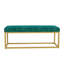Banc de rangement pour hall d'entrée, banc avec structure en acier, salle à manger de salon, style Mid-Century moderne, charge 600 lb