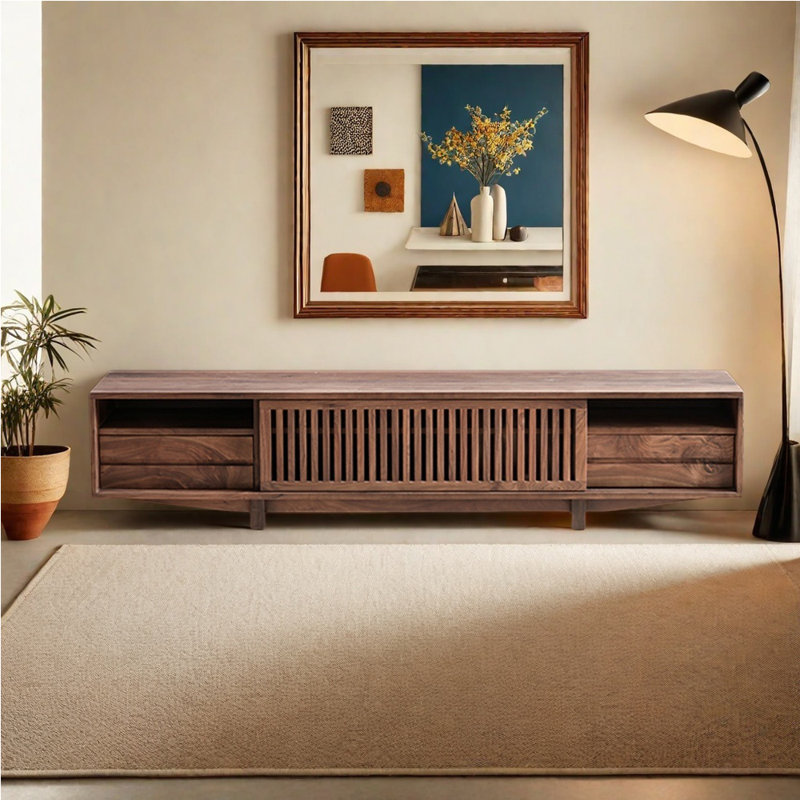 Meuble télé minimaliste de style européen, 70.87"