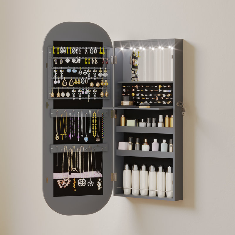 Armoire à bijoux, Gris