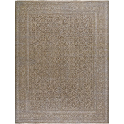 Rectangle Kerman Wool Area Rug