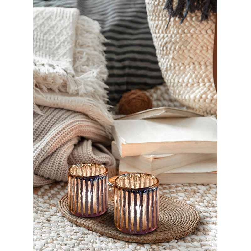 3'' H Glass Tabletop Votive Holder