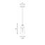 Mini-luminaire suspendu 1 lumière Savoy House Macauley en noir rétro avec laiton chaud