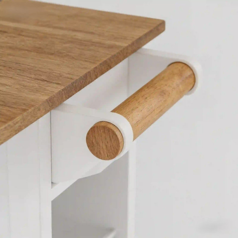 Rolling Mobile Workbench With Expandable Tabletop