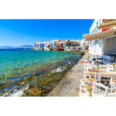 Barrona Mykonos Town, Mykonos Island, Grèce par - Photographie de toile tendue