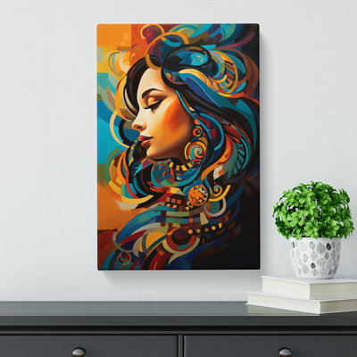 Indian Woman Orphism - No Frame Print