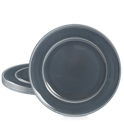 Martha Stewart 8.3 Inch 6 Piece Dessert Plate In Blue