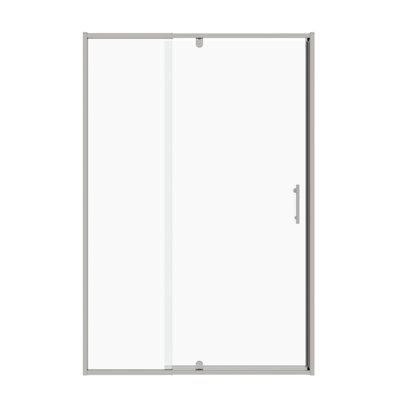 38-42 in. W x 71 in. H Pivot Swing Semi-Frameless Shower Door With Clear Tempered Glass