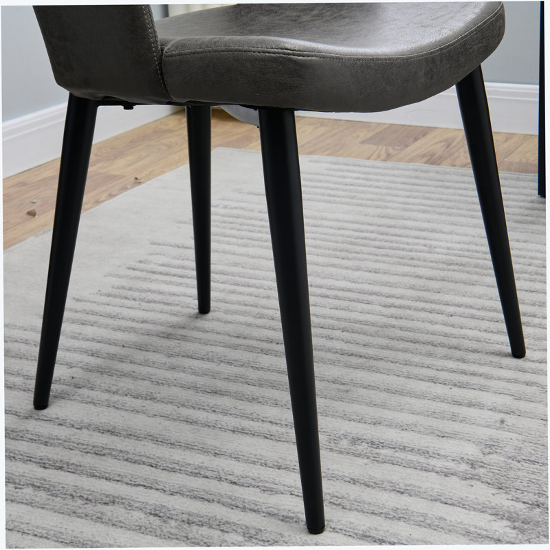 Chaise d'appoint Greenridge, Similicuir gris