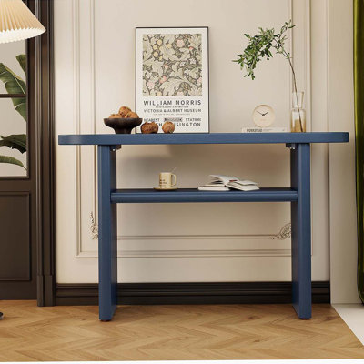 Console avec bords arrondis et tablette robuste