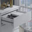 Warren 3 Drawer Chest Of Drawers: 60cm Wide. Matt Finish. Scratch Resistant. Modern No Handle Design.-900915375