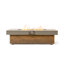 Foyer de table 48 po en fer avec grain de bois