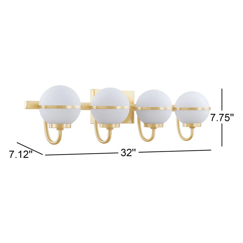 Éclairage pour salle de bain 4 lumières