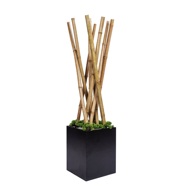 Branche de bambou artificielle 66 po en pot