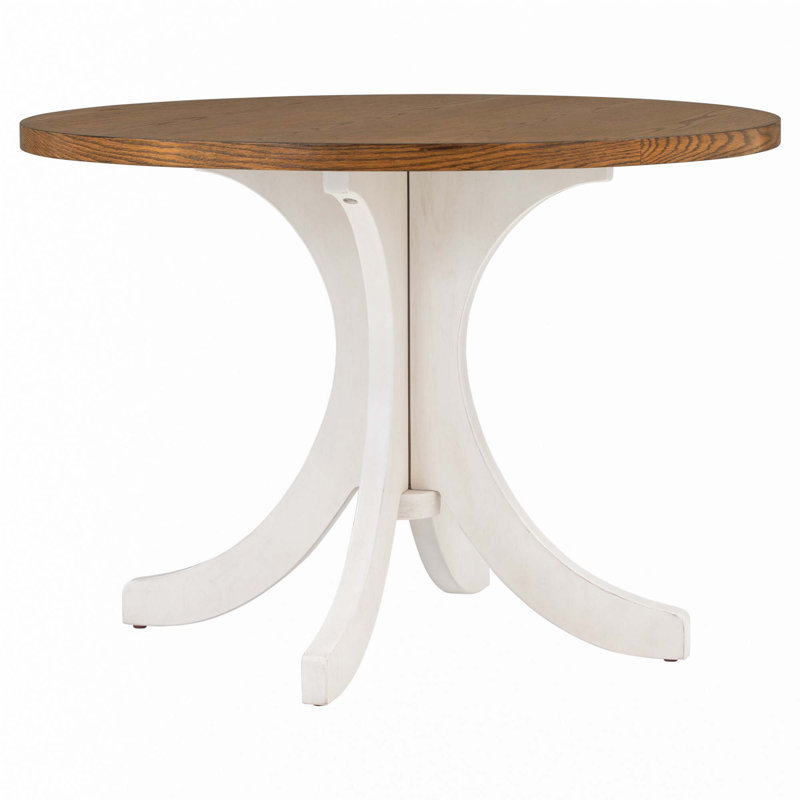 Mid-Century Solid Wood Round Dining Table(Only Table)