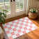 Fillender Plaid Area Rug Checkered Rug Washable Rugs For Living Room Carpet