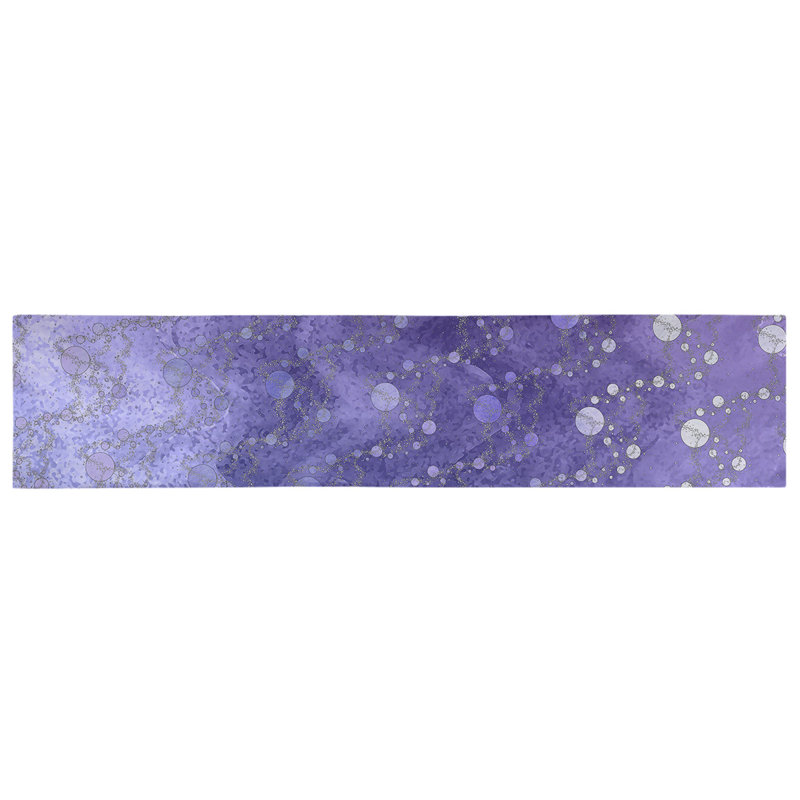 Avicia Table Runner, 72" x 16", Dark Blue/Purple