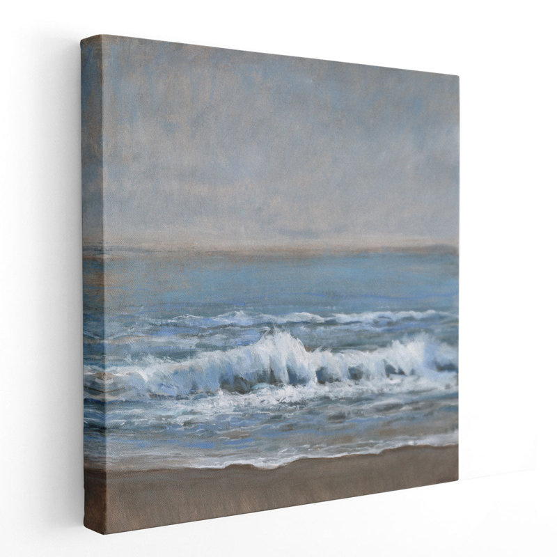 «Coastal Showers I», reproduction d'art sur toile, H 12 po x l 12 po