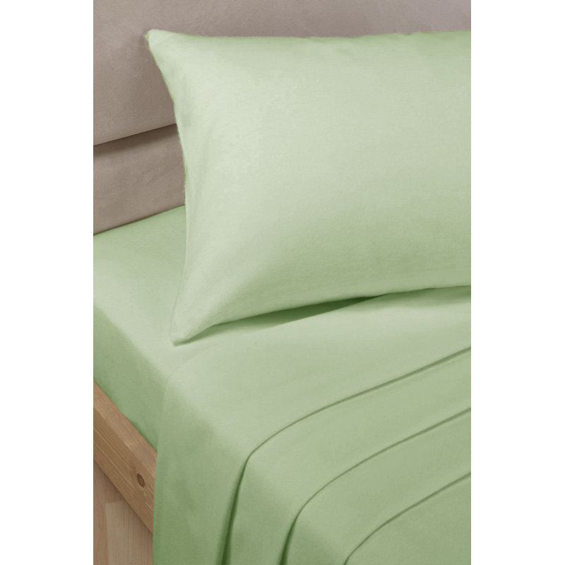 Hristos Cotton Blend Percale Fitted Sheet, Single (3'), Biscuit