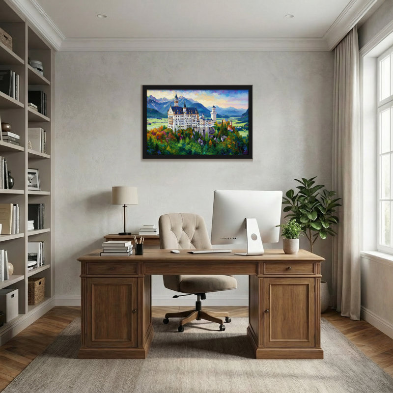 Paysage et nature Castle Mountains Forest Autumn Landscape Sky Tower, H 12 po x l 18 po