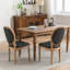 Faux Leather Upholstered Dining Chair Set with Nailed Head,  Tufted Back-1068963017