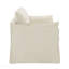 Causeuse en lin beige avec 2 coussins