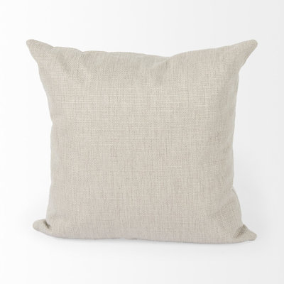 Housse de coussin en lin neutre