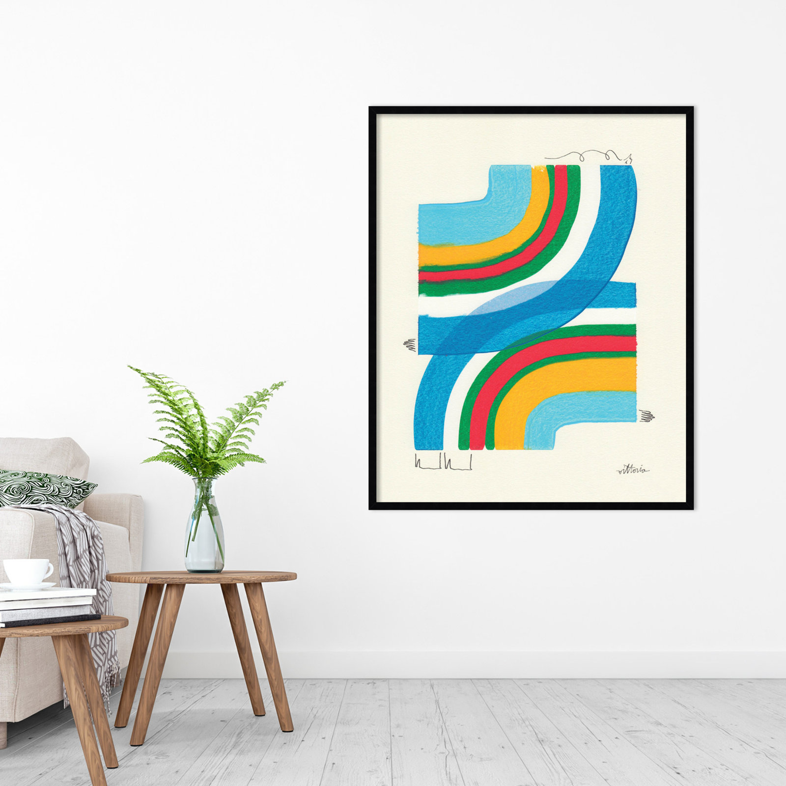 Olav "A Plan for Myself" Print, Black, 41" H x 33" W x 1" D