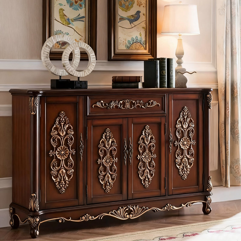 Buffet en bois de noyer massif, Noyer