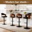 Tabourets de bar réglables à hauteur de comptoir avec repose-pieds (ensemble de 4)-2088132739