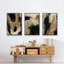Baked Paintstrokes I, reproduction encadrée sur toile 3 pièces-91887777-91887775
