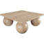 Table basse en placage de chêne Fitch-106912864