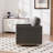 Wide Upholstered Swivel Armchair-2051615735