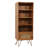 Chetram 1 Drawer Rattan SLim Bookshelf
