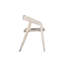 Chaise de salle à manger à dossier ouvert en bois massif blanc Gracie Mills Kingston
