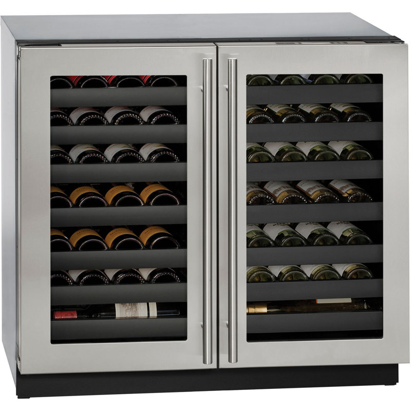U-Line Dual Zone 35.44'' W Built-In Wine Refrigerator