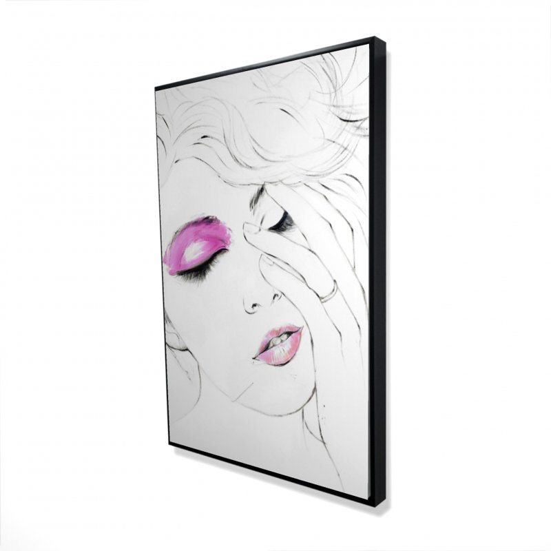 " Pink Makeup ", 36" H x 24" W