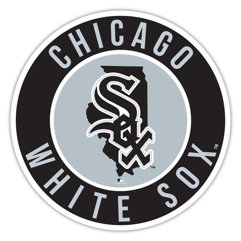 Chicago White Sox Bright Line - 16" Circle With State
