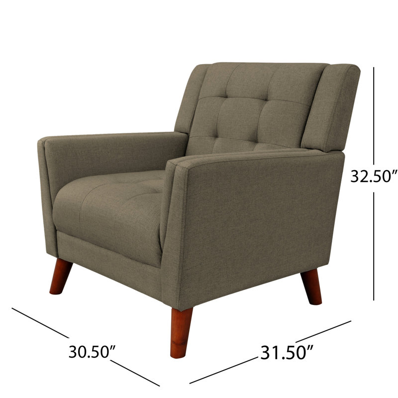 Fauteuil en tissu avec surpiqûres gaufrées - Élégance moderne de style Mid-Century pour rehausser le style et le confort de votre bureau