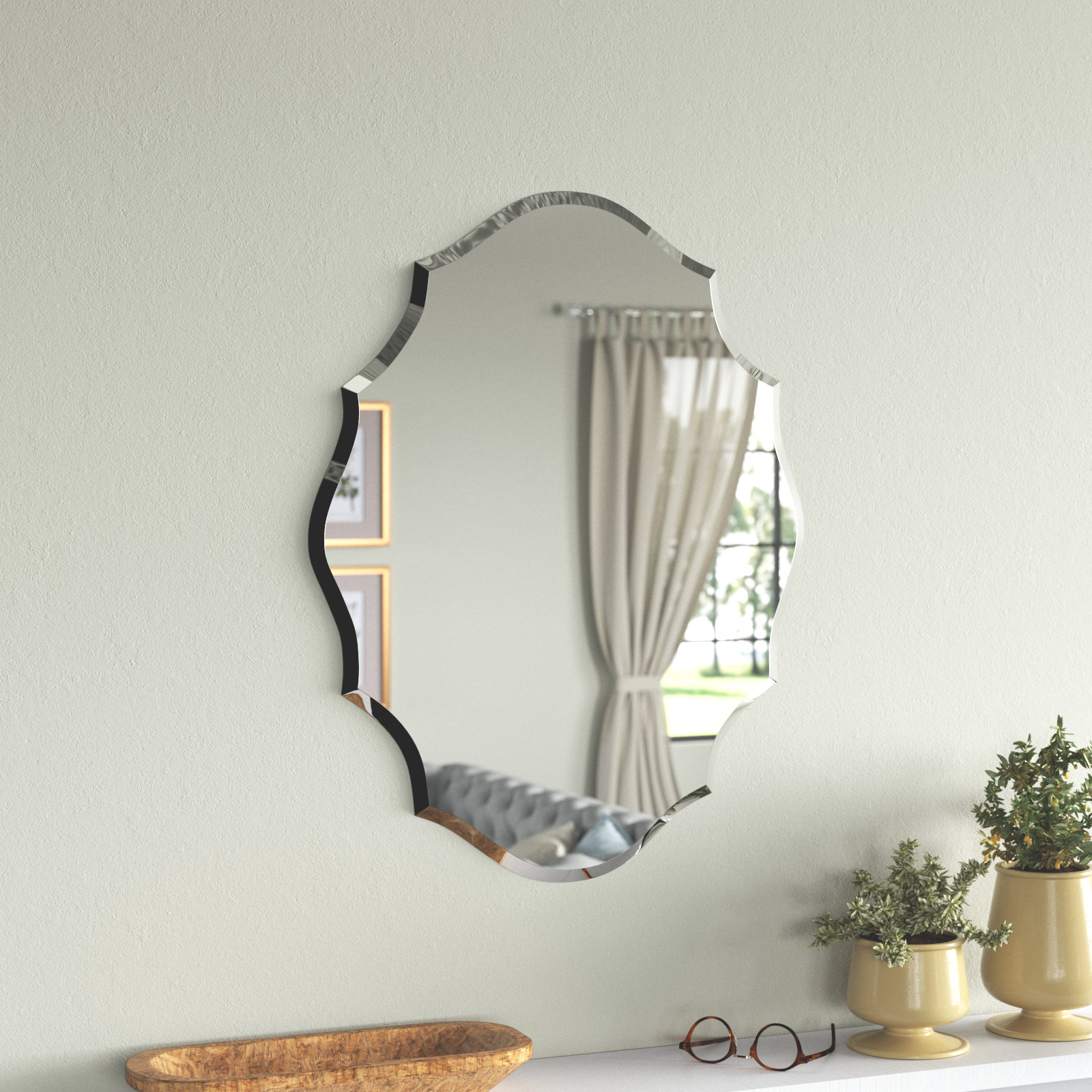 Three Posts™ Lanz Beveled Accent Mirror & Reviews | Wayfair