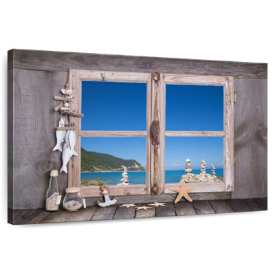 Lilie Rustic Beach Window
