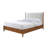 E.King Bed, Walnut/Beige-936367496