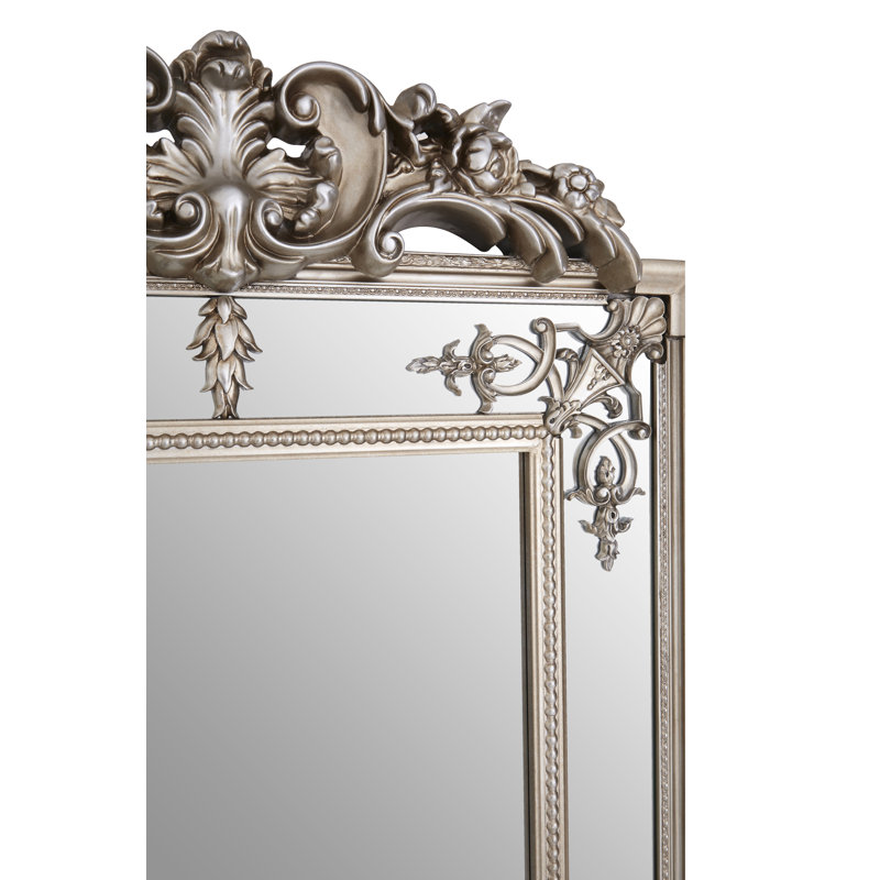 Tristen Solid Wood Concave Wall Mirror, Champagne