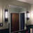 18inch 1 - Light Dimmable Black Metal Flush Mounted Wall Sconce Light, Vintage Style-1804444212