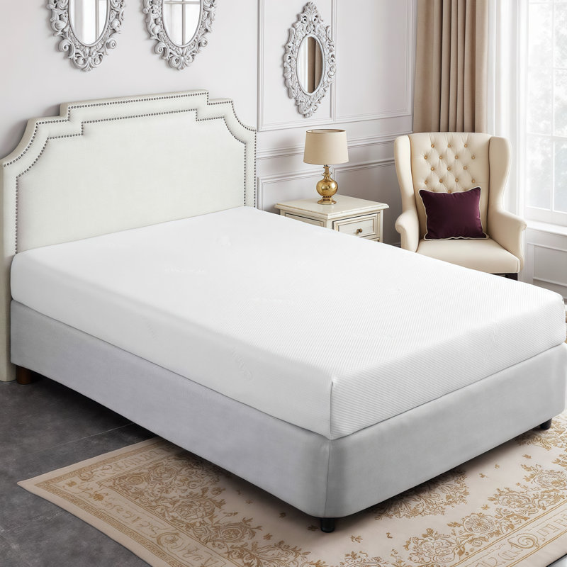 8 Inch Plush Gel Memory Foam Mattress in a Box - Cooling Pressure Relief & Motion Isolation Support, Extra-long Twin