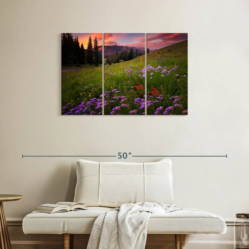 Alvord Rocky Mountains Wildflowers, H 24 po x l 38 po