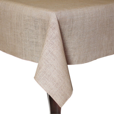 Ultimate Textile -Burlap Square Jute Tablecloth Natural