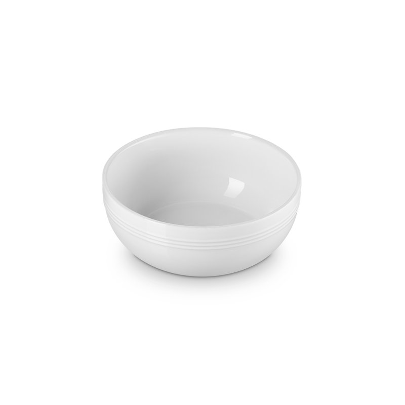 Le Creuset Coupe Cereal Bowl, 16cm, White