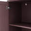 Buffet 70 po en rotin avec 4 portes et tablettes réglables pour le salon-973583980