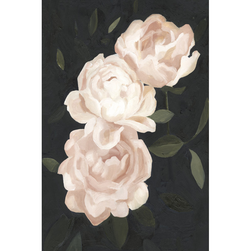«Nighttime Flora III» par Emma Scarvey, reproduction d'art sur toile tendue, H 36 po x l 24 po
