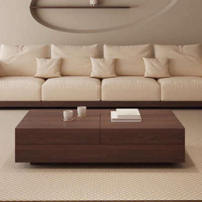 Simple solid wood coffee table